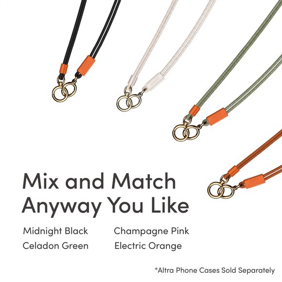 Crossbody Phone Strap - Midnht Black :| - Picture 8 of 9